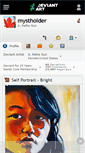 Mobile Screenshot of mystholder.deviantart.com