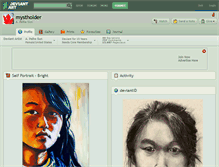 Tablet Screenshot of mystholder.deviantart.com