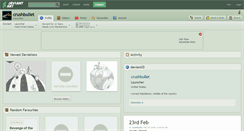 Desktop Screenshot of crushbullet.deviantart.com