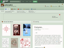 Tablet Screenshot of anticreative.deviantart.com