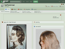 Tablet Screenshot of katthegrrreat.deviantart.com