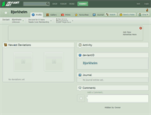 Tablet Screenshot of bjorkheim.deviantart.com