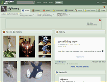 Tablet Screenshot of nightmary.deviantart.com