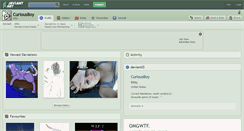 Desktop Screenshot of curiousboy.deviantart.com