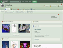 Tablet Screenshot of curiousboy.deviantart.com