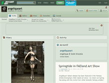 Tablet Screenshot of angeliqueart.deviantart.com