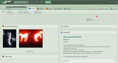 Desktop Screenshot of neeso-demonofthefall.deviantart.com