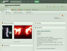 Tablet Screenshot of neeso-demonofthefall.deviantart.com