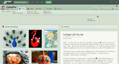 Desktop Screenshot of clumsyfox.deviantart.com