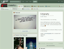 Tablet Screenshot of colography.deviantart.com