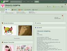 Tablet Screenshot of cinnamon-hedgehog.deviantart.com