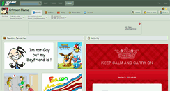 Desktop Screenshot of crimson-flame.deviantart.com