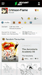 Mobile Screenshot of crimson-flame.deviantart.com