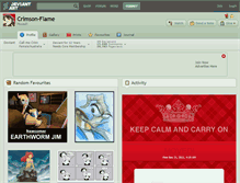 Tablet Screenshot of crimson-flame.deviantart.com