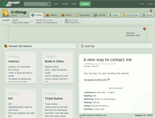 Tablet Screenshot of evilthings.deviantart.com