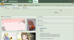 Desktop Screenshot of monkeymoon.deviantart.com