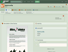 Tablet Screenshot of karen-avila.deviantart.com