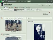 Tablet Screenshot of huesbyhughes.deviantart.com