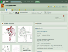 Tablet Screenshot of dreadlockpirate.deviantart.com