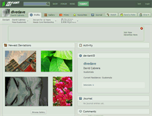 Tablet Screenshot of divedave.deviantart.com