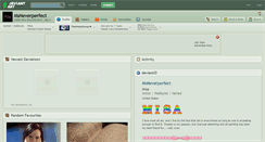 Desktop Screenshot of msneverperfect.deviantart.com