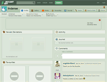 Tablet Screenshot of lindamae.deviantart.com