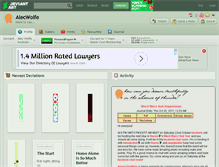 Tablet Screenshot of alecwolfe.deviantart.com