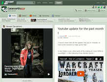 Tablet Screenshot of carancerth.deviantart.com