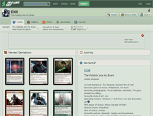 Tablet Screenshot of dxiii.deviantart.com