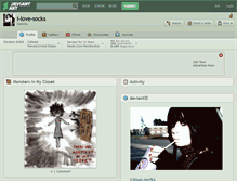 Tablet Screenshot of i-love-socks.deviantart.com