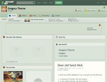Tablet Screenshot of gregory-thorne.deviantart.com