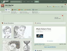 Tablet Screenshot of irish-warrior.deviantart.com