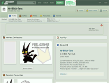 Tablet Screenshot of mr-blick-fans.deviantart.com