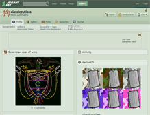 Tablet Screenshot of classiccutlass.deviantart.com