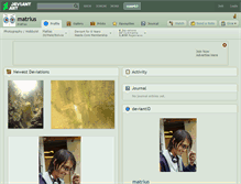 Tablet Screenshot of matrius.deviantart.com