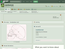 Tablet Screenshot of indeliblehulk.deviantart.com