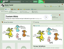 Tablet Screenshot of akura-yumei.deviantart.com