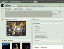 Tablet Screenshot of 5strings.deviantart.com