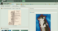 Desktop Screenshot of canine-lupus.deviantart.com