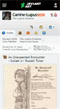 Mobile Screenshot of canine-lupus.deviantart.com