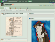 Tablet Screenshot of canine-lupus.deviantart.com