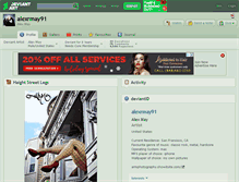 Tablet Screenshot of alexrmay91.deviantart.com
