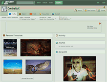 Tablet Screenshot of contraltox.deviantart.com