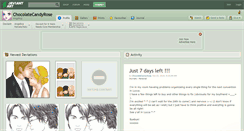 Desktop Screenshot of chocolatecandyrose.deviantart.com