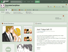 Tablet Screenshot of chocolatecandyrose.deviantart.com