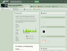 Tablet Screenshot of chell-and-glados.deviantart.com