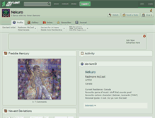 Tablet Screenshot of nekuro.deviantart.com
