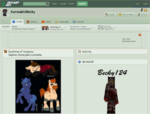 Tablet Screenshot of kurosakixbecky.deviantart.com