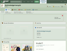 Tablet Screenshot of dontmolestgermanyplz.deviantart.com