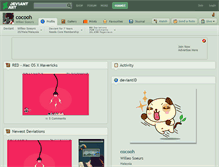Tablet Screenshot of cocooh.deviantart.com